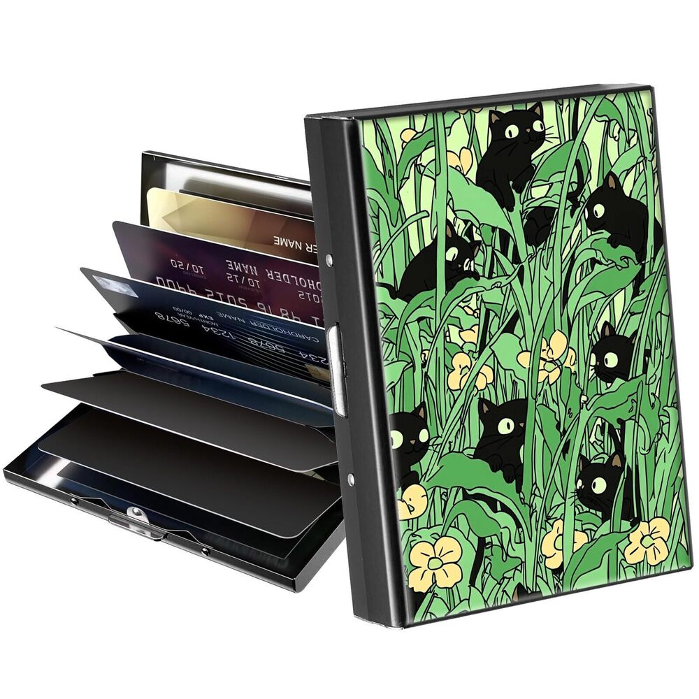 7227 Metal Wallet,Credit Card Holder ,Thin Slim Mini Aluminum Wallet RFID